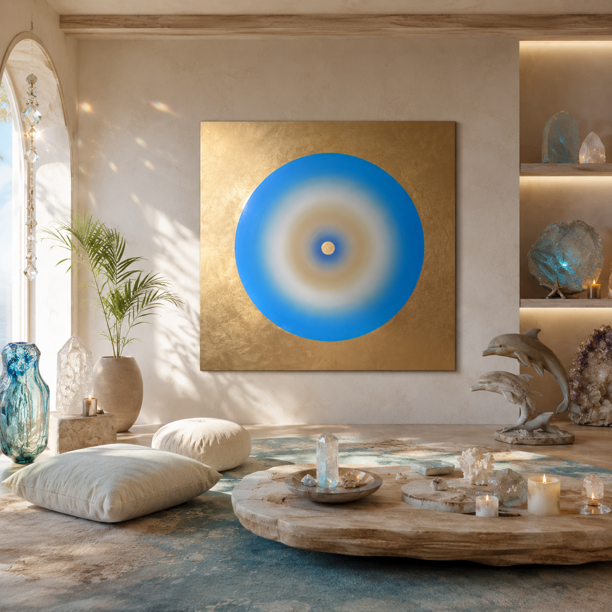 The Gong Of The Sirius | Oil & Amber on Canvas